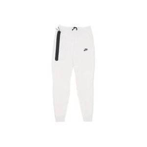 Nike Lichtgewicht Tech Fleece Joggingbroek , White , Heren , Maat: L