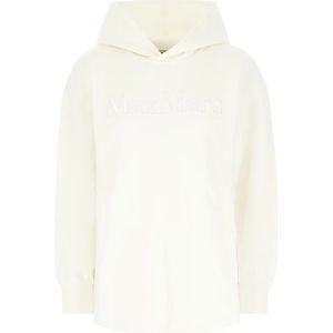 Max Mara, Dames, Sweatshirts & Hoodies, Wit, Maat: S Katoen,