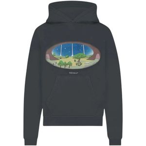 Flâneur, Heren, Sweatshirts & Hoodies, Zwart, Maat: L Katoen,