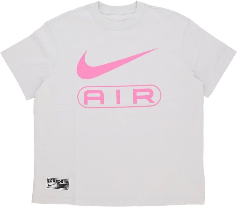 Nike - Air Bf Tee Photon Dust - T-shirt - Grijs - Dames - Katoen