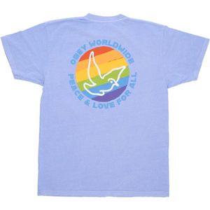 Obey, Heren, Tops, Paars, Maat: S Katoen,