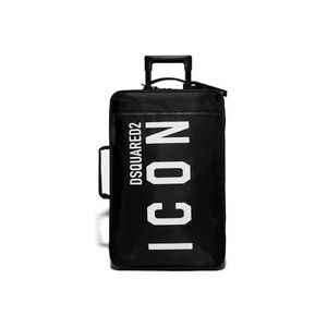 Dsquared2 Zwart Wit Be Icon Trolley , Black , Heren , Maat: ONE Size