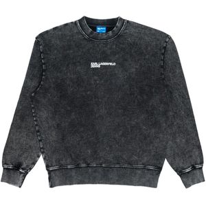 Karl Lagerfeld, Heren, Sweatshirts & Hoodies, Zwart, Maat: S Katoen,