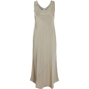Max Mara, Dames, Jurken, Beige, Maat: S Zijde,