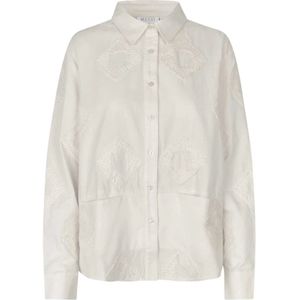 Masai, Dames, Blouses & Shirts, Wit, Maat: S Katoen,