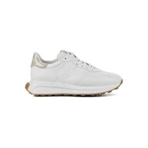 Hogan Witte Leren Sneakers , White , Dames , Maat: 37 1/2 EU