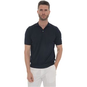 Hindustrie, Heren, Tops, Blauw, Maat: M Katoen,