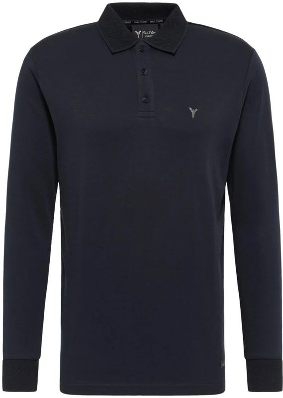 Carlo Colucci - Uniek Artistiek Heren Polo Shirt - Blauw - Poloshirts