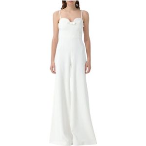 Elisabetta Franchi, Dames, Jurken, Wit, Maat: XS