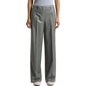 Peserico, Dames, Broeken, Grijs, Maat: L