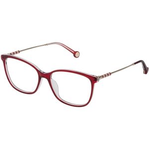 Carolina Herrera - VHE852N - Optische Monturen - Kristal / Rood - Acetaat