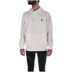 Fred Perry, Heren, Sweatshirts & Hoodies, Beige, Maat: S Katoen,