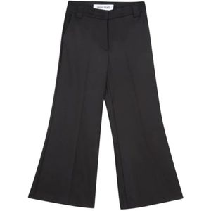 Silvian Heach, Dames, Broeken, Zwart, Maat: L Poliester,