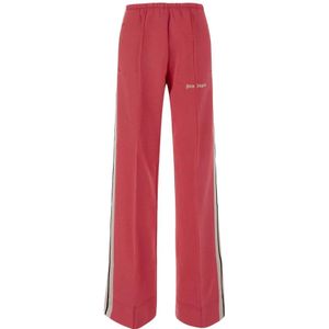 Palm Angels, Dames, Broeken, Roze, Maat: XS Katoen,