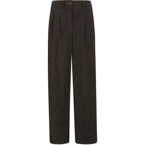 Jejia, Dames, Broeken, Bruin, Maat: XS Velours,