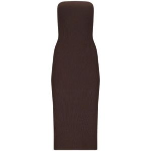 Max Mara, Dames, Jurken, Bruin, Maat: S