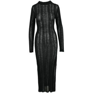 Pinko, Dames, Jurken, Zwart, Maat: XS Wol,