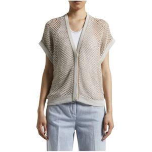 Peserico, Dames, Truien, Beige, Maat: M