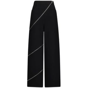 Alaïa, Dames, Broeken, Zwart, Maat: M