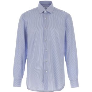 Barba, Heren, Overhemden, Blauw, Maat: 3XL Katoen,