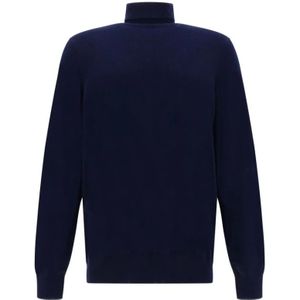Brunello Cucinelli, Heren, Truien, Blauw, Maat: 2XL Kasjmier,