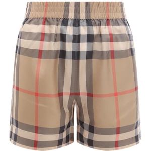 Burberry Korte shorts voor vrouwen, stijlvol en praktisch , Beige , Dames , Maat: 2XS