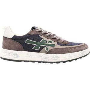 Premiata Suède Leren Sneakers in Bruin/Grijs , Multicolor , Heren , Maat: 46 EU