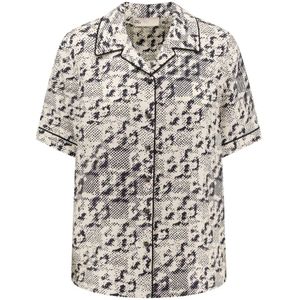 Tory Burch, Dames, Blouses & Shirts, Zwart, Maat: S Zijde,