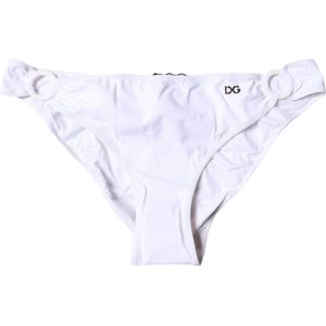 Dolce & Gabbana, Dames, Badkleding, Wit, Maat: M Nylon,