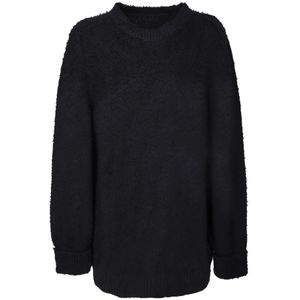 Maison Margiela, Dames, Truien, Zwart, Maat: S Katoen,