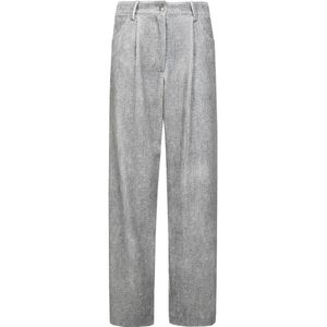 8Pm, Dames, Broeken, Grijs, Maat: S Polyamide,
