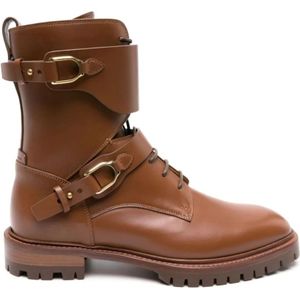 Ralph Lauren, Dames, Schoenen, Bruin, Maat: 37 EU Leer,