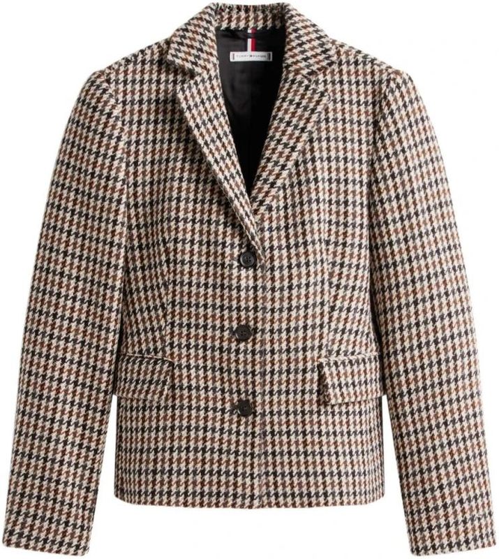 Tommy Hilfiger, Dames, Jassen, Bruin, Maat: 3XS Wol,