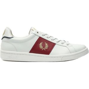 Fred Perry, Heren, Schoenen, Wit, Maat: 41 EU Leer,