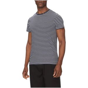 Tommy Hilfiger, Heren, Tops, Blauw, Maat: S Katoen,