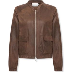 Vrouwen FRINGE CROPPED LEDEREN Jas, Native American Cowgirl Stijl Kwastje Leren Jas, Western Brown Lederen Biker Jas Valentijnscadeau - België