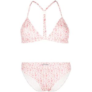 Moncler, Dames, Badkleding, Roze, Maat: S Polyamide,
