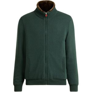 Kiton, Heren, Truien, Groen, Maat: L Kasjmier,