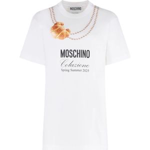 Moschino - Colazione - T-shirt - Wit - Lente-Zomer 2025