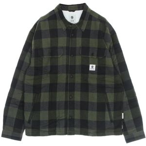 Element, Heren, Overhemden, Groen, Maat: M Flanel,