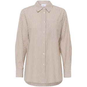 Saint Tropez, Dames, Blouses & Shirts, Bruin, Maat: M