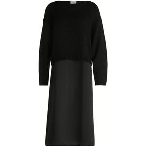 Vera Mont - Casual Jurk Set - Zwart - Dames - Tweed