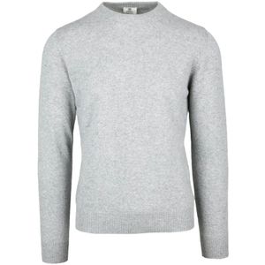 Luigi Borrelli Napoli, Heren, Truien, Grijs, Maat: S Kasjmier,