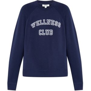 Sporty & Rich, unisex, Sweatshirts & Hoodies, Blauw, Maat: XL Katoen,