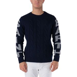 MC2 Saint Barth, Heren, Truien, Blauw, Maat: M Wol,