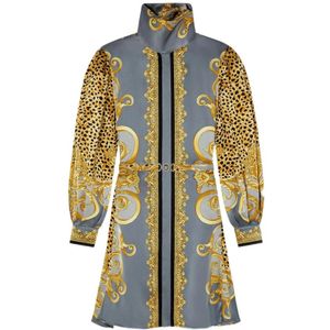 Versace, Dames, Jurken, Veelkleurig, Maat: S Zijde,