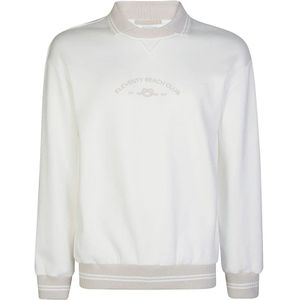 Eleventy, Heren, Sweatshirts & Hoodies, Wit, Maat: L Katoen,