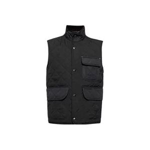 Burberry ‘Saunton’ gewatteerd vest , Black , Heren , Maat: XL