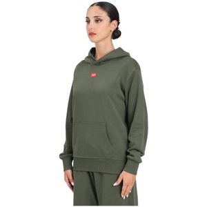 Diesel - Groene Hoodie - Dames - Katoen - Essentieel Ontwerp