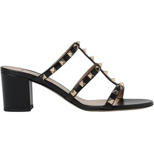 Valentino Garavani, Dames, Schoenen, Zwart, Maat: 38 1/2 EU Leer,